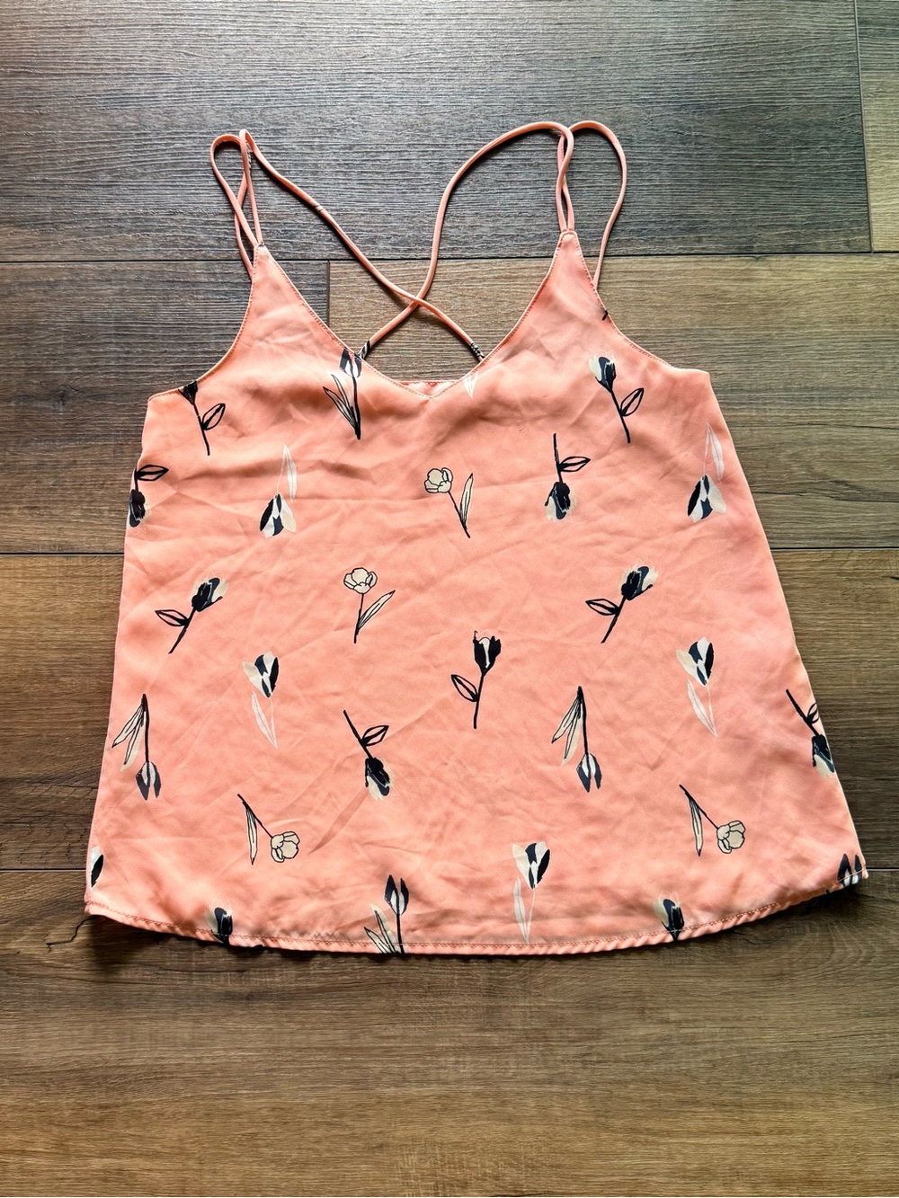 Women’s Cotton On Coral Pink Floral Top Size X-Small